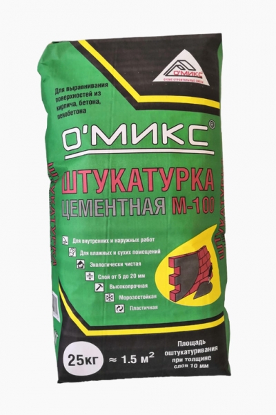 Штукатурка цементная М-100